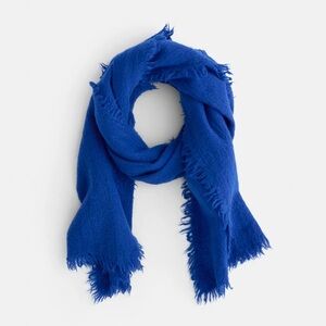 Brand New - Alex Mill Jamie Boiled Wool Scarf Cobalt